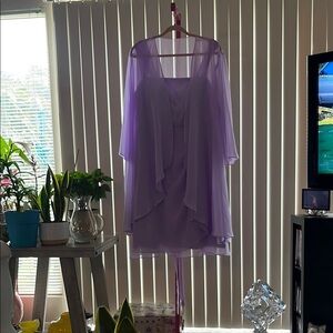 Purple  Dress with Elegant Design